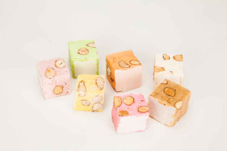 Cube 20g non emballé (Nature, Amande pistache, Citron, Pistache, Framboise, Orange, Chocolat, Caramel beurre salé, Cassis, Myrtille, Spéculoos, Violette)