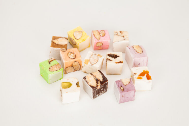 Cube 20g non emballé (Nature, Amande pistache, Citron, Pistache, Framboise, Orange, Chocolat, Caramel beurre salé, Cassis, Myrtille, Spéculoos, Violette)